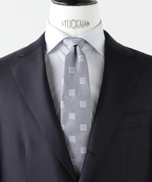 FRANCO BASSI（フランコバッシ）の「FRANCO BASSI (フランコ バッシ) Small Square Pattern タイ（ネクタイ）」