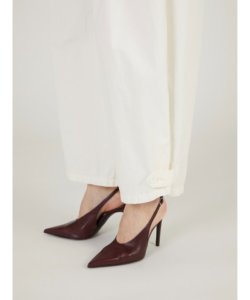 crinkle crinkle crinkle（クリンクルクリンクルクリンクル）の「【crinkle crinkle crinkle】garment dye over tuck pants/ガーメントダイオーバータックパンツ（その他パンツ・レディース・ネイビー/アイボリー・SMALL/MEDIUM）」の8枚目の写真