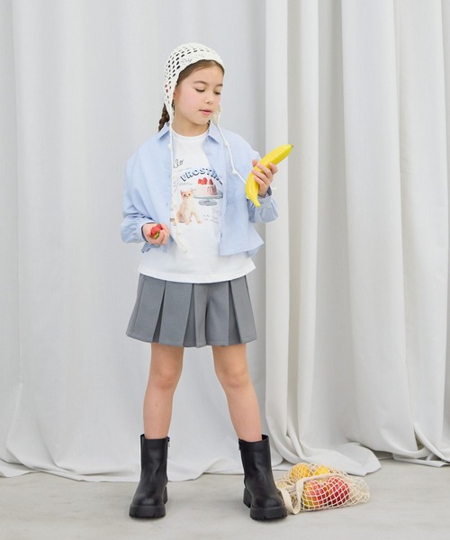 GLOBAL WORK（グローバルワーク）の「ヘビロッTEEワイドモチーフ半袖T/638035（Tシャツ/カットソー・キッズ・ブルー/ライトイエロー/グリーン系その他6/ブラック/ホワイト/ホワイト系その他/ダークグレー/グレー系その他3・150cm/140cm/160cm/130cm）」の14枚目の写真