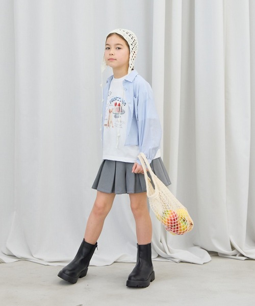 GLOBAL WORK（グローバルワーク）の「ヘビロッTEEワイドモチーフ半袖T/638035（Tシャツ/カットソー・キッズ・ブルー/ライトイエロー/グリーン系その他6/ブラック/ホワイト/ホワイト系その他/ダークグレー/グレー系その他3・150cm/140cm/160cm/130cm）」の15枚目の写真