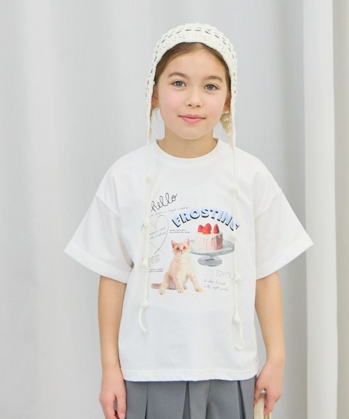 GLOBAL WORK（グローバルワーク）の「ヘビロッTEEワイドモチーフ半袖T/638035（Tシャツ/カットソー・キッズ・ブルー/ライトイエロー/グリーン系その他6/ブラック/ホワイト/ホワイト系その他/ダークグレー/グレー系その他3・150cm/140cm/160cm/130cm）」の18枚目の写真