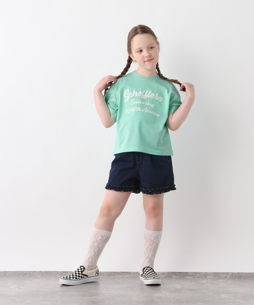 GLOBAL WORK（グローバルワーク）の「ヘビロッTEEワイドモチーフ半袖T/638035（Tシャツ/カットソー・キッズ・ブルー/ライトイエロー/グリーン系その他6/ブラック/ホワイト/ホワイト系その他/ダークグレー/グレー系その他3・150cm/140cm/160cm/130cm）」の19枚目の写真