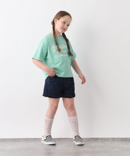 GLOBAL WORK（グローバルワーク）の「ヘビロッTEEワイドモチーフ半袖T/638035（Tシャツ/カットソー・キッズ・ブルー/ライトイエロー/グリーン系その他6/ブラック/ホワイト/ホワイト系その他/ダークグレー/グレー系その他3・150cm/140cm/160cm/130cm）」の20枚目の写真