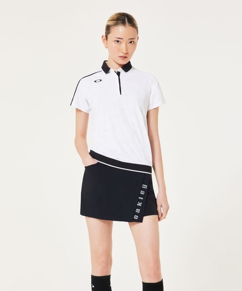 OAKLEY(オークリー)の「オークリー ELEVATE INSPRING CULOTTE 2.0 ラップキュロット/ゴルフ/レディース/UPF50+/WOMEN/OAKLEY(その他パンツ・レディース・ホワイト/ブラック・M/S/XS)」の2枚目の写真