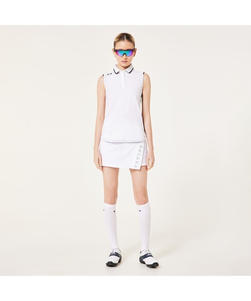 OAKLEY(オークリー)の「オークリー ELEVATE INSPRING CULOTTE 2.0 ラップキュロット/ゴルフ/レディース/UPF50+/WOMEN/OAKLEY(その他パンツ・レディース・ホワイト/ブラック・M/S/XS)」の4枚目の写真