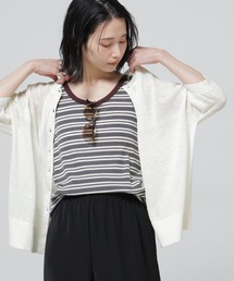 European Flax 2wayオーバーニットトップス