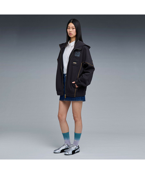 PUMA(プーマ)の「PUMA プーマ ユニセックス NEKO-san MX キング フーディ(パーカー・メンズ・ブラック/ダークグレー・MEDIUM/LARGE/SMALL/XX-LARGE/X-LARGE)」の4枚目の写真