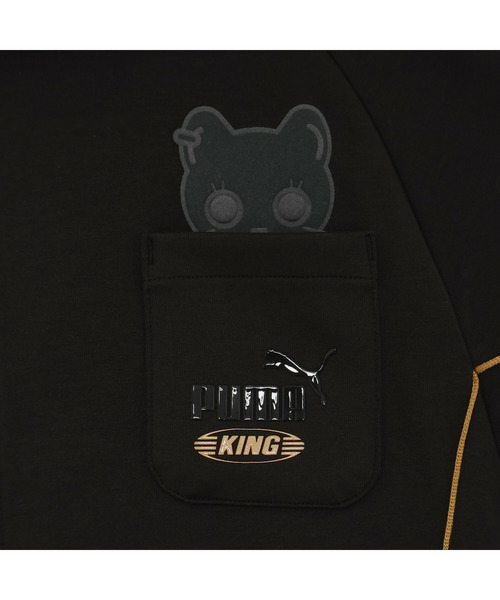 PUMA(プーマ)の「PUMA プーマ ユニセックス NEKO-san MX キング フーディ(パーカー・メンズ・ブラック/ダークグレー・MEDIUM/LARGE/SMALL/XX-LARGE/X-LARGE)」の9枚目の写真