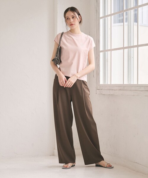 BEAUTY&YOUTH UNITED ARROWS（ビューティーアンドユースユナイテッドアローズ）の「ポリエステルブレンド バックゴム ワイドパンツ ウォッシャブル（その他パンツ・レディース・ベージュ/ブラック/モカ/ダークグレー・M/XS/S）」の20枚目の写真