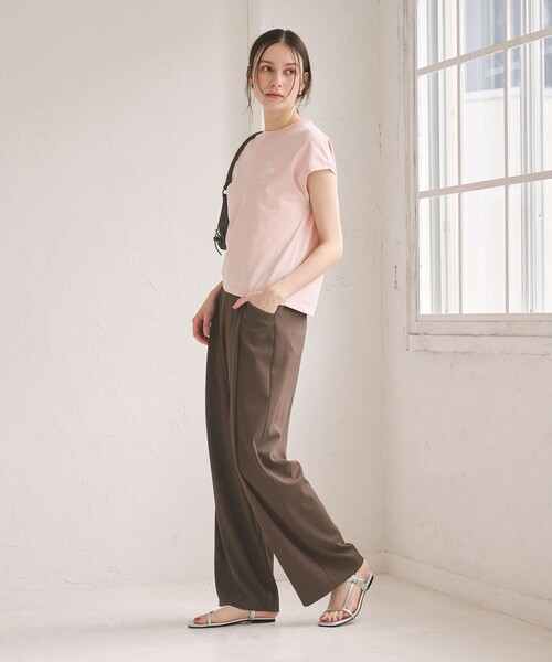 BEAUTY&YOUTH UNITED ARROWS（ビューティーアンドユースユナイテッドアローズ）の「ポリエステルブレンド バックゴム ワイドパンツ ウォッシャブル（その他パンツ・レディース・ベージュ/ブラック/モカ/ダークグレー・M/XS/S）」の22枚目の写真