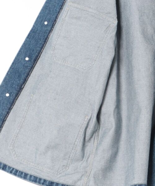 Dickies(ディッキーズ)の「Dickies/ディッキーズ カイハラデニム|チョアコート/デニムジャケット(デニムジャケット・メンズ・ブルー/ダークインディゴブルー・LARGE/X-LARGE/MEDIUM)」の4枚目の写真