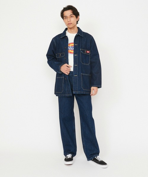 Dickies(ディッキーズ)の「Dickies/ディッキーズ カイハラデニム|チョアコート/デニムジャケット(デニムジャケット・メンズ・ブルー/ダークインディゴブルー・LARGE/X-LARGE/MEDIUM)」の7枚目の写真