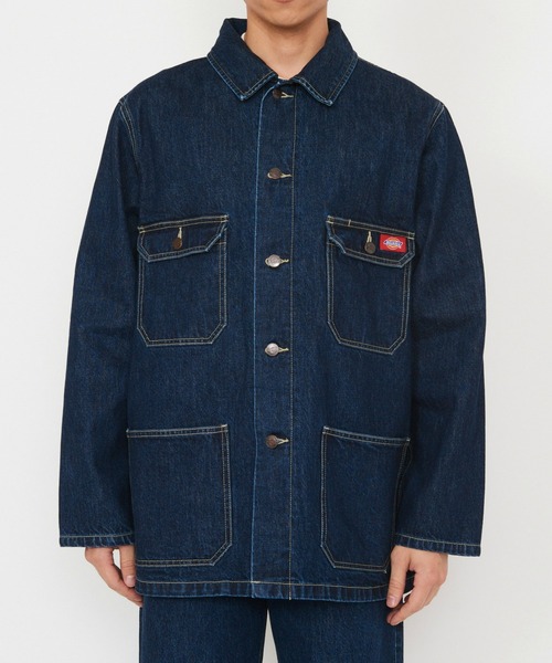Dickies(ディッキーズ)の「Dickies/ディッキーズ カイハラデニム|チョアコート/デニムジャケット(デニムジャケット・メンズ・ブルー/ダークインディゴブルー・LARGE/X-LARGE/MEDIUM)」の9枚目の写真