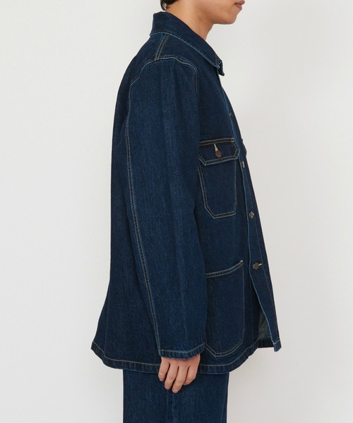 Dickies(ディッキーズ)の「Dickies/ディッキーズ カイハラデニム|チョアコート/デニムジャケット(デニムジャケット・メンズ・ブルー/ダークインディゴブルー・LARGE/X-LARGE/MEDIUM)」の12枚目の写真