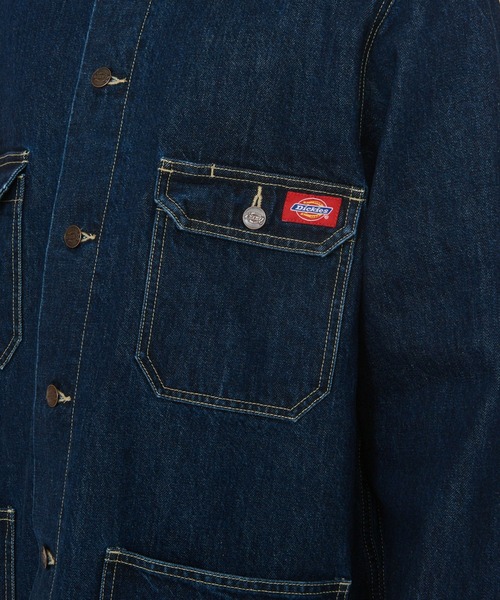 Dickies(ディッキーズ)の「Dickies/ディッキーズ カイハラデニム|チョアコート/デニムジャケット(デニムジャケット・メンズ・ブルー/ダークインディゴブルー・LARGE/X-LARGE/MEDIUM)」の14枚目の写真