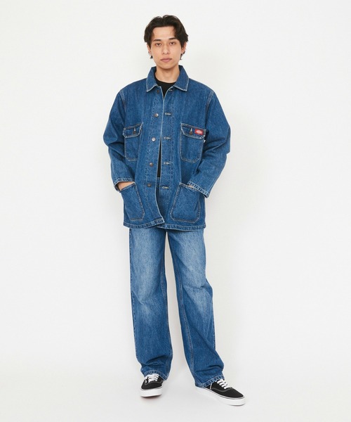 Dickies(ディッキーズ)の「Dickies/ディッキーズ カイハラデニム|チョアコート/デニムジャケット(デニムジャケット・メンズ・ブルー/ダークインディゴブルー・LARGE/X-LARGE/MEDIUM)」の17枚目の写真