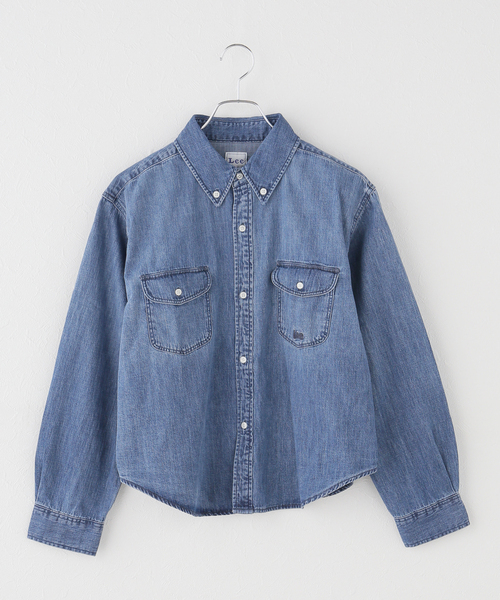 Lee（リー）の「【WEB＋一部店舗限定】Lee / リー BUTTONDOWN SHIRTS（シャツ/ブラウス・レディース・ブルー・MEDIUM/LARGE）」の11枚目の写真