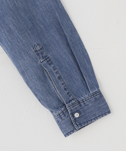 Lee（リー）の「【WEB＋一部店舗限定】Lee / リー BUTTONDOWN SHIRTS（シャツ/ブラウス・レディース・ブルー・MEDIUM/LARGE）」の9枚目の写真