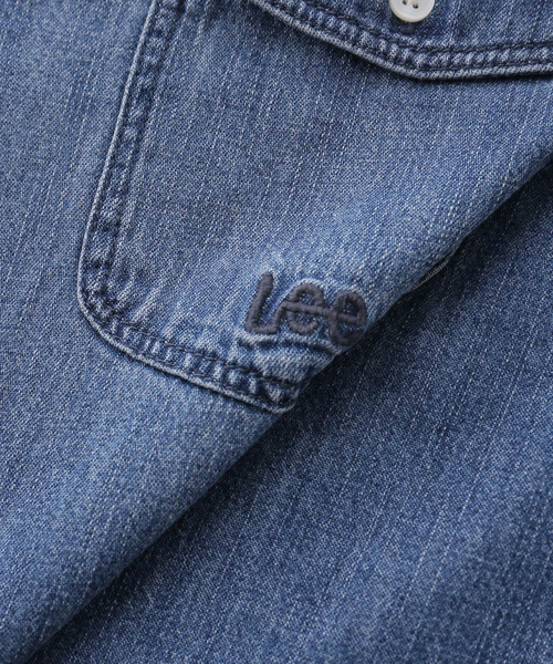 Lee（リー）の「【WEB＋一部店舗限定】Lee / リー BUTTONDOWN SHIRTS（シャツ/ブラウス・レディース・ブルー・MEDIUM/LARGE）」の7枚目の写真