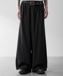 RUUBON（ルーボン）の「【RUUBON】3tuck straight wide pants/スリータック ストレートワイドパンツ（スラックス）」