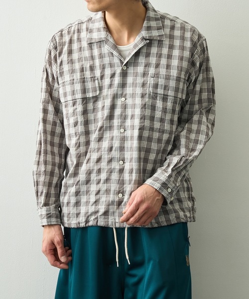 nanamica（ナナミカ）の「【nanamica/ナナミカ】Palaka Check Shirt（シャツ/ブラウス・メンズ・グレー・SMALL）」の3枚目の写真