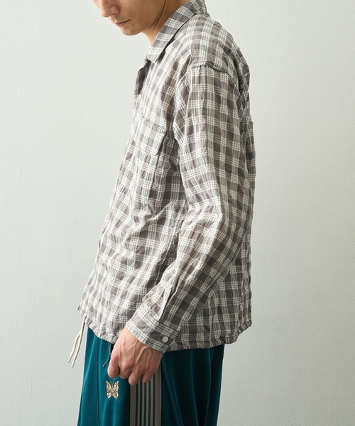 nanamica（ナナミカ）の「【nanamica/ナナミカ】Palaka Check Shirt（シャツ/ブラウス・メンズ・グレー・SMALL）」の4枚目の写真