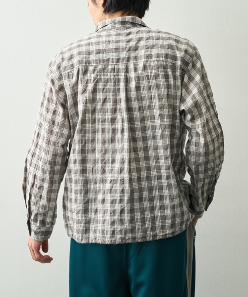 nanamica（ナナミカ）の「【nanamica/ナナミカ】Palaka Check Shirt（シャツ/ブラウス・メンズ・グレー・SMALL）」の5枚目の写真