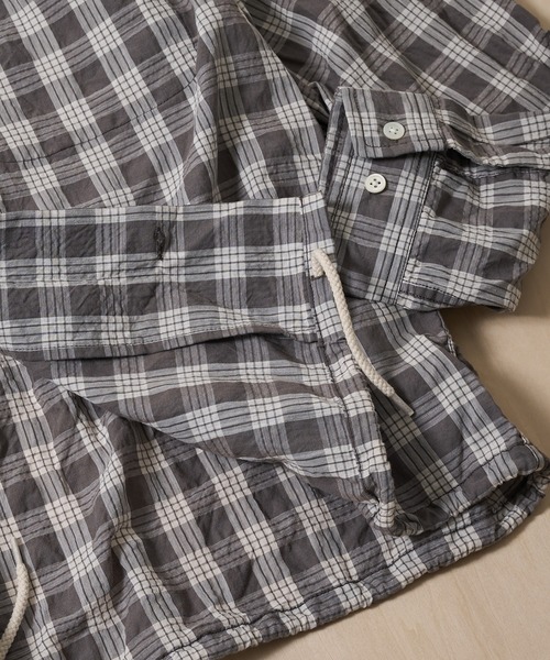 nanamica（ナナミカ）の「【nanamica/ナナミカ】Palaka Check Shirt（シャツ/ブラウス・メンズ・グレー・SMALL）」の8枚目の写真