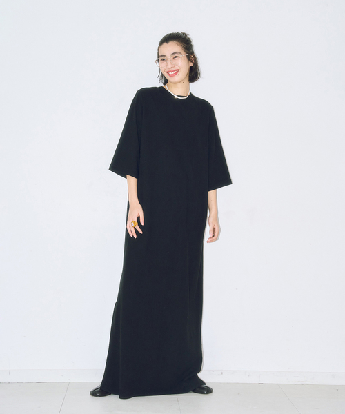 CITYSHOP（シティーショップ）の「ASA LIKE KAFTAN LEAN DRESS：ワンピース（ワンピース・レディース・ピンク/ブラック/ブルー系その他・36/38）」の5枚目の写真