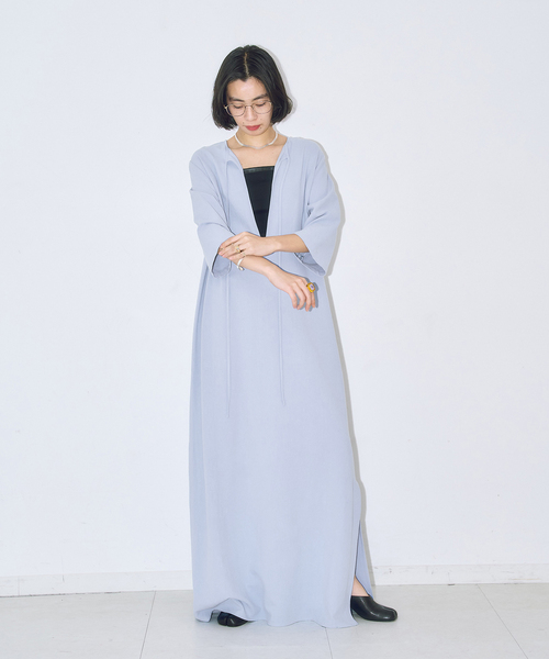 CITYSHOP（シティーショップ）の「ASA LIKE KAFTAN LEAN DRESS：ワンピース（ワンピース・レディース・ピンク/ブラック/ブルー系その他・36/38）」の7枚目の写真