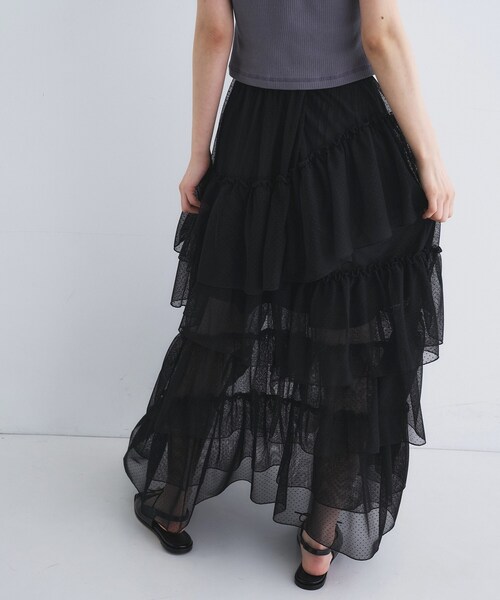 M dramatic dot tulle skirt（スカート）｜CODE A（コードエー）の