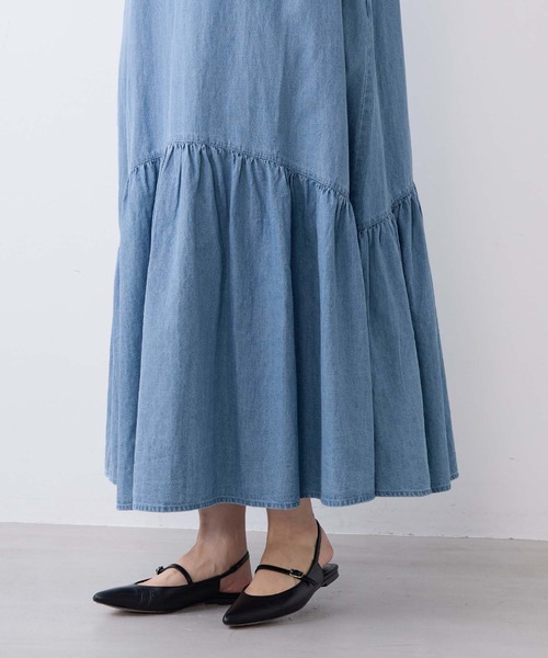 MICA&DEAL(マイカ&ディール)の「スキッパーデニムワンピース(ワンピース・レディース・ライトブルー・FREE)」の15枚目の写真