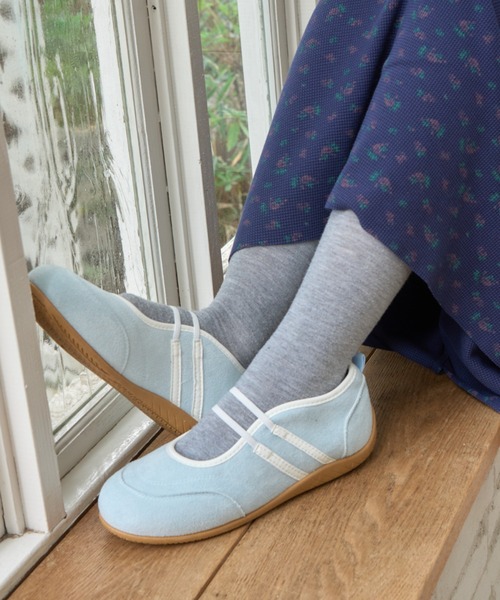 Birthday room(バースデイルーム)の「ラインストラップバレエスニーカー/Line strap ballet sneakers(スニーカー・レディース・アイボリー/ライトブルー/ピンク・SMALL/MEDIUM/LARGE)」の7枚目の写真