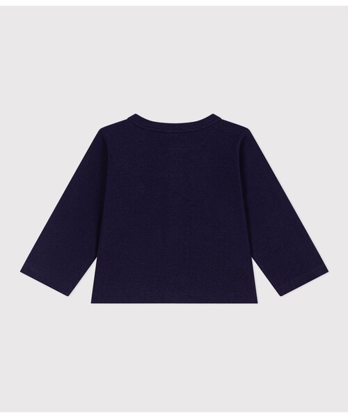 PETIT BATEAU(プチバトー)の「コットンカーディガン(カーディガン/ボレロ・キッズ・ブルー/ライトブルー・12MONTH/18MONTH/24MONTH/36MONTH)」の4枚目の写真