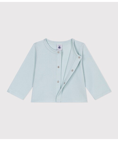 PETIT BATEAU(プチバトー)の「コットンカーディガン(カーディガン/ボレロ・キッズ・ブルー/ライトブルー・12MONTH/18MONTH/24MONTH/36MONTH)」の6枚目の写真