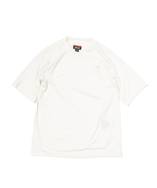 NANGA(ナンガ)の「POWER DRY TEE W/パワードライ Tシャツ (ウィメンズ)(Tシャツ/カットソー・レディース・ホワイト/ブラック/ターコイズブルー/カーキ/ベージュ・S/M/L)」の1枚目の写真