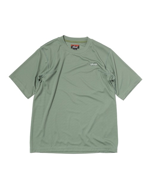 NANGA(ナンガ)の「POWER DRY TEE W/パワードライ Tシャツ (ウィメンズ)(Tシャツ/カットソー・レディース・ホワイト/ブラック/ターコイズブルー/カーキ/ベージュ・S/M/L)」の4枚目の写真