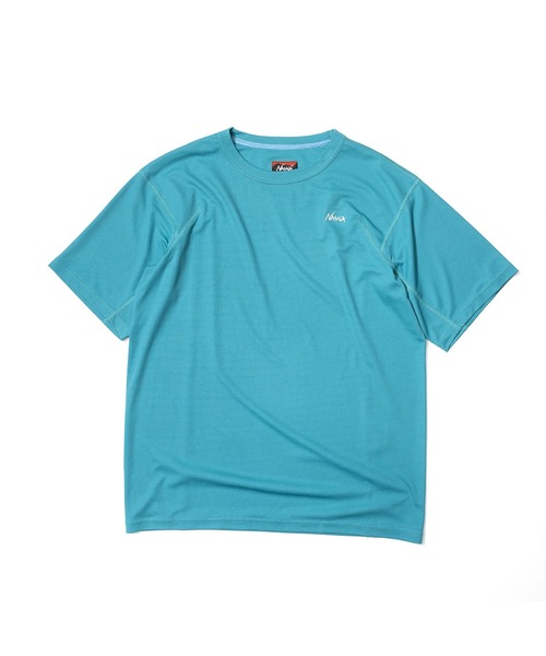 NANGA(ナンガ)の「POWER DRY TEE W/パワードライ Tシャツ (ウィメンズ)(Tシャツ/カットソー・レディース・ホワイト/ブラック/ターコイズブルー/カーキ/ベージュ・S/M/L)」の5枚目の写真