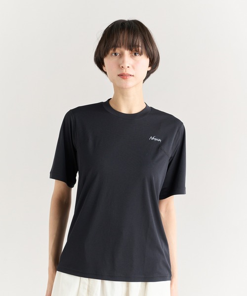 NANGA(ナンガ)の「POWER DRY TEE W/パワードライ Tシャツ (ウィメンズ)(Tシャツ/カットソー・レディース・ホワイト/ブラック/ターコイズブルー/カーキ/ベージュ・S/M/L)」の16枚目の写真
