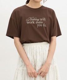 【ハニさら・接触冷感・UVカット】ロゴプリントTシャツ