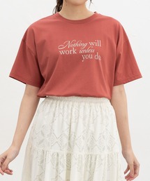 【ハニさら・接触冷感・UVカット】ロゴプリントTシャツ