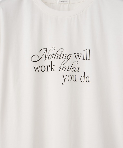 Honeys(ハニーズ)の「【ハニさら・接触冷感・UVカット】ロゴプリントTシャツ(Tシャツ/カットソー・レディース・オレンジ系その他2/ブラック/アイボリー/ブルー/ブラウン・L/LL/M/S)」の21枚目の写真