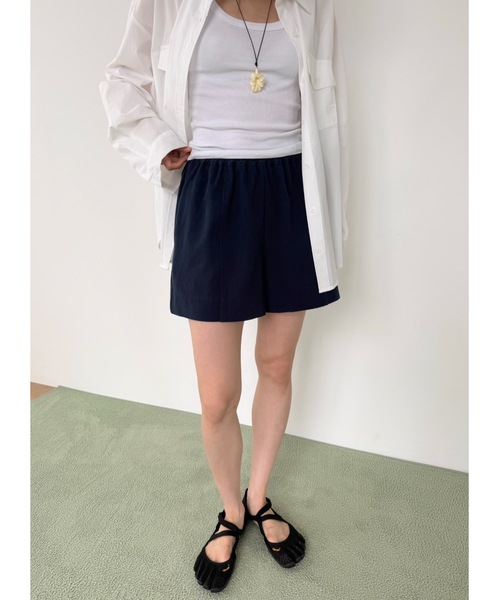 Didot.showroom（ディドット ショールーム）の「ヘリンボーンコットンショートパンツ（その他パンツ・レディース・アイボリー/カーキ/ネイビー・FREE）」の21枚目の写真