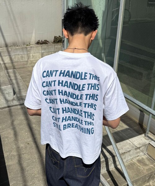 CIAOPANIC(チャオパニック)の「ワープメッセージロゴTシャツ(Tシャツ/カットソー・レディース・ブラック/ホワイト/イエロー・MEDIUM/LARGE)」の2枚目の写真