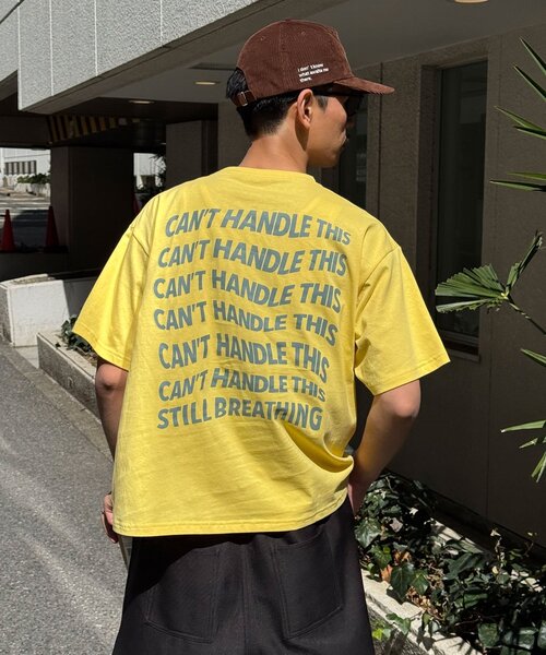 CIAOPANIC(チャオパニック)の「ワープメッセージロゴTシャツ(Tシャツ/カットソー・レディース・ブラック/ホワイト/イエロー・MEDIUM/LARGE)」の3枚目の写真