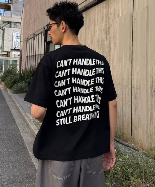CIAOPANIC(チャオパニック)の「ワープメッセージロゴTシャツ(Tシャツ/カットソー・レディース・ブラック/ホワイト/イエロー・MEDIUM/LARGE)」の1枚目の写真