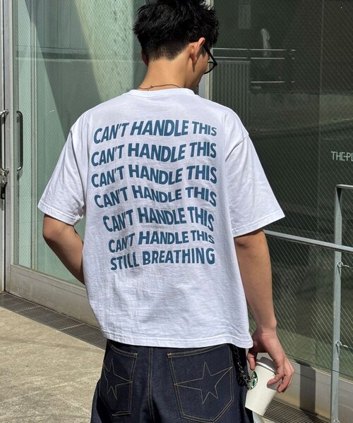 CIAOPANIC(チャオパニック)の「ワープメッセージロゴTシャツ(Tシャツ/カットソー・レディース・ブラック/ホワイト/イエロー・MEDIUM/LARGE)」の4枚目の写真