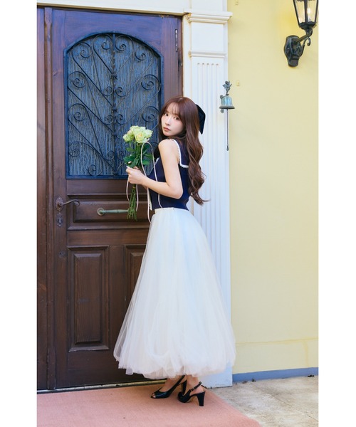 MISTREASS（ミストレアス）の「Sailor color knit tops（ニット/セーター・レディース・ネイビー/アイボリー・FREE）」の3枚目の写真