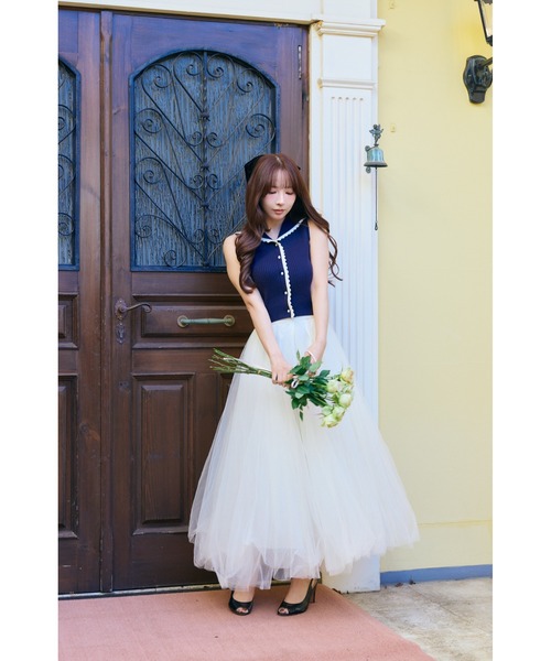 MISTREASS（ミストレアス）の「Sailor color knit tops（ニット/セーター・レディース・ネイビー/アイボリー・FREE）」の9枚目の写真
