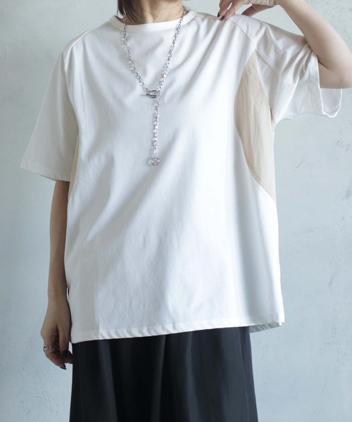 BITTOKO(ビットコ)の「サイドカーブプルオーバー(Tシャツ/カットソー・レディース・イエロー/ブラック/ホワイト・FREE)」の1枚目の写真